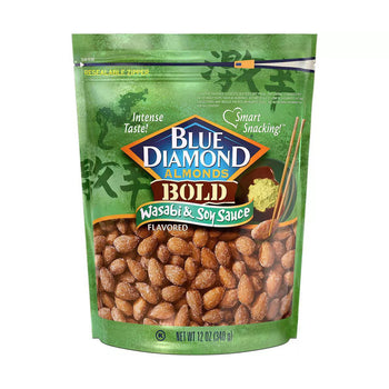 BLUE DIAMOND: Almonds Wasabi Soy Sc, 12 oz