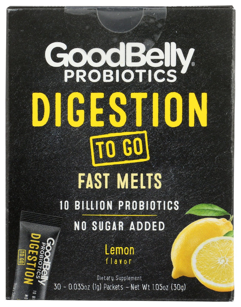 GOOD BELLY: Probiotic Powder Packet Lemon Flavor, 1.05 oz