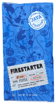 JAVA TRADING: Ground FireStarter Coffee, 12 oz