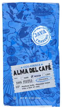 JAVA TRADING: Ground Colombia Alma Del Cafe, 12 oz