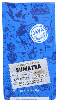 JAVA TRADING: Sumatra Mandheling Ground Coffee, 12 oz