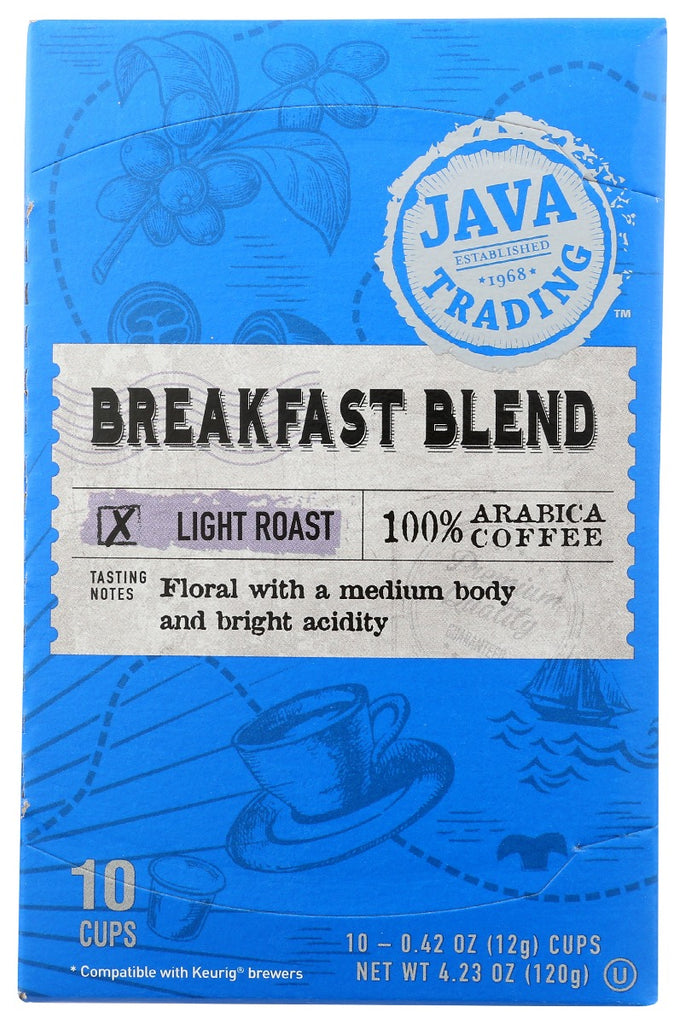 JAVA TRADING: Breakfast Blend Single Serve Coffee, 10 pk