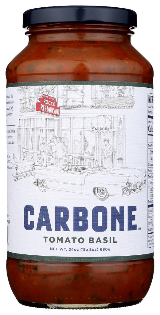 CARBONE: Sauce Tomato And Basil, 24 oz