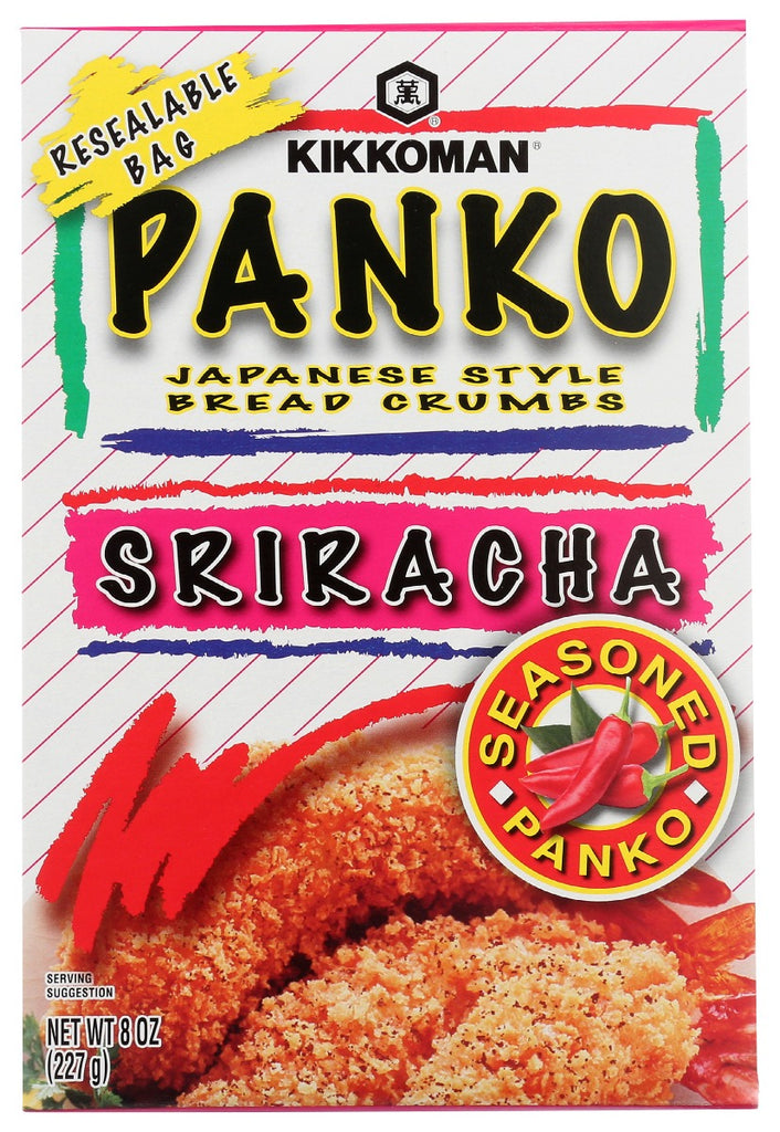 KIKKOMAN: Panko Sriracha Bread Crumbs, 8 oz