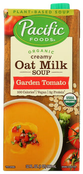 PACIFIC FOODS: Organic Creamy Oat Milk Garden Tomato Soup, 32 oz