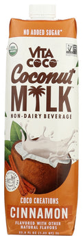 VITA COCO: Coconut Milk Cinnamon, 1 lt