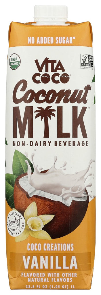 VITA COCO: Coconut Milk Vanilla, 1 lt