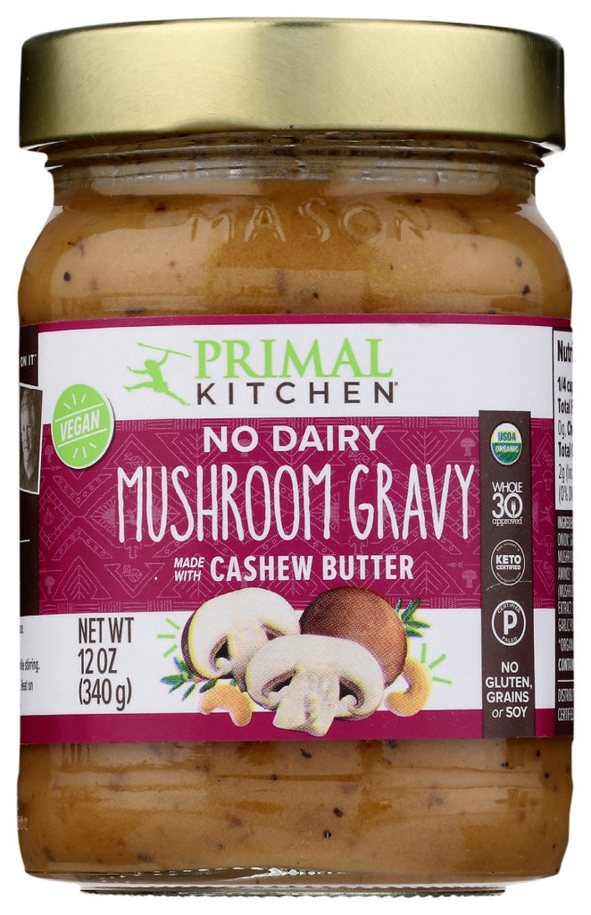 PRIMAL KITCHEN: Gravy Mushroom W Cshw Btr, 12 oz