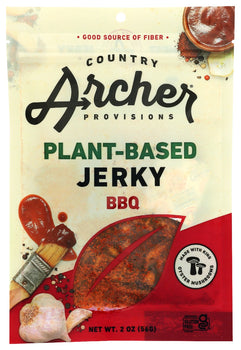 COUNTRY ARCHER: Bbq Plant Based Jerky, 2 oz