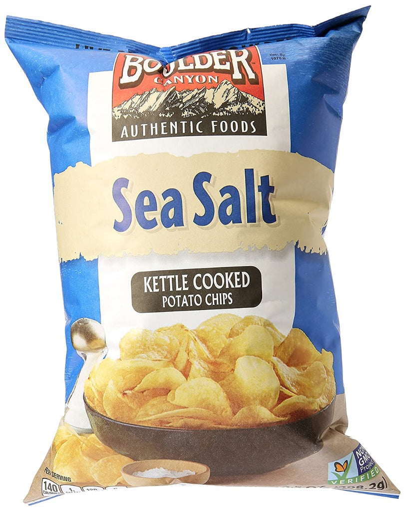 BOULDER CANYON: Sea Salt Kettle Cooked Potato Chips, 10.5 oz