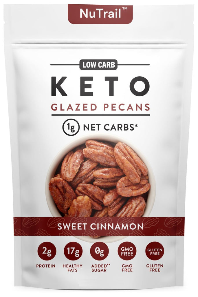 NUTRAIL: Sweet Cinnamon Keto Glazed Pecans, 4 oz