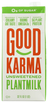 GOOD KARMA: Unsweetened Plantmilk, 32 fo