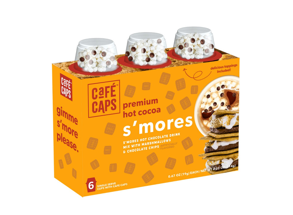 CAFE CAPS: Smores Premium Hot Cocoa, 6 cu