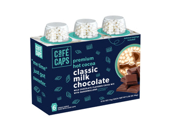 CAFE CAPS: Classic Milk Chocolate Premium Hot Cocoa, 6 cu