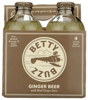 BETTY BUZZ: Ginger Beer Cocktail Mixer 4 Pack, 36 fo