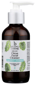 BRITTANIE'S THYME: Cleanser Facial Citrus, 4 oz