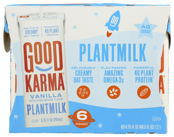 GOOD KARMA: Vanilla Plantmilk 6 Pack, 40.5 fo