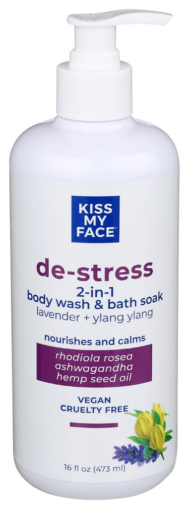 KISS MY FACE: Body Wash Lavender Ylang, 16 oz