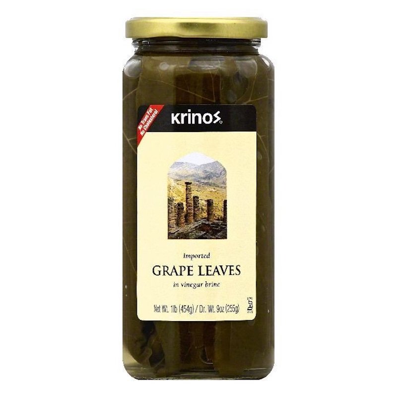 KRINOS: Grape Leaves in Vinegar Brine, 16 Oz