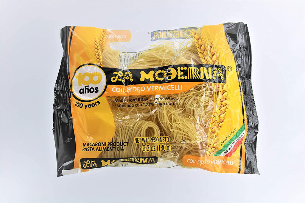 LA MODERNA: Coil Fideo Vermicelli Pasta, 7 oz