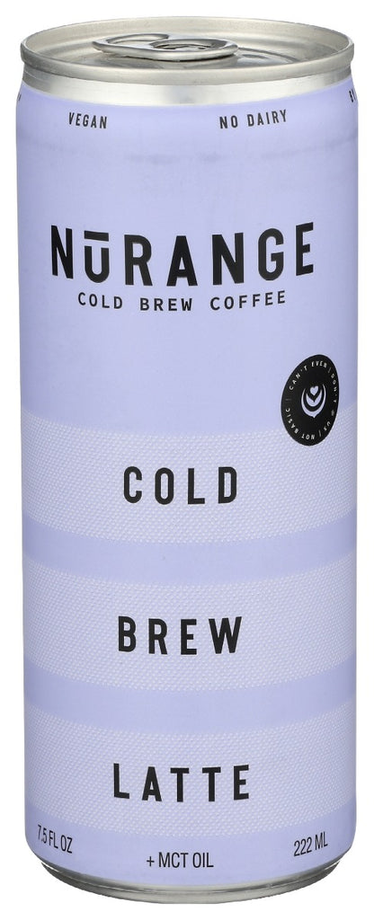 NURANGE COFFEE: Cold Brew Latte, 7.5 fo