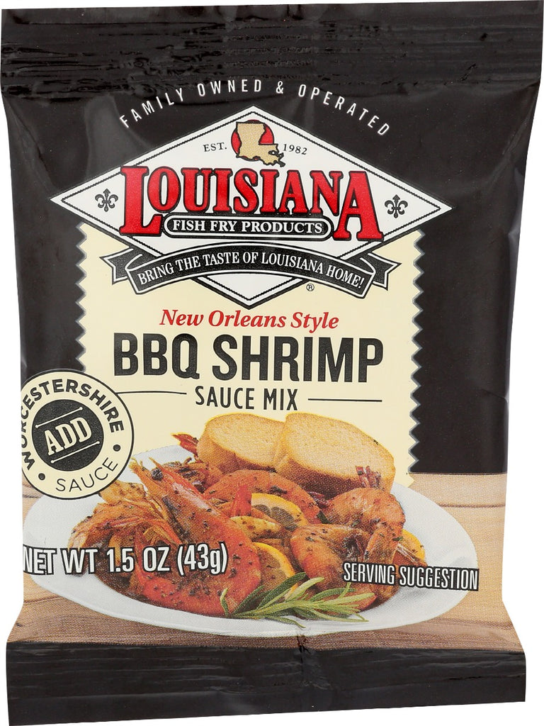 LOUISIANA FISH FRY: Bbq Shrimp Sauce Mix, 1.5 oz