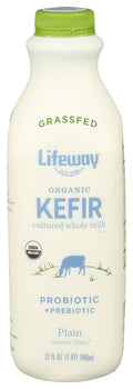 LIFEWAY: Plain Organic Kefir Grass Fed, 32 oz