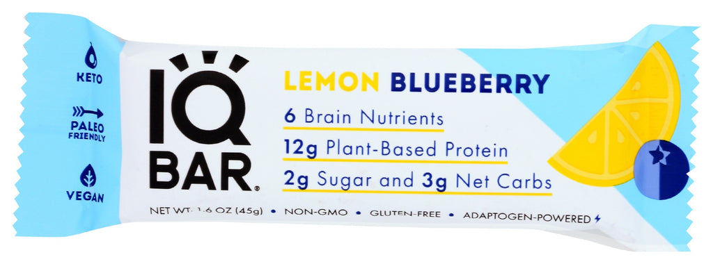 IQ BAR: Lemon Blueberry Bar, 1.6 oz