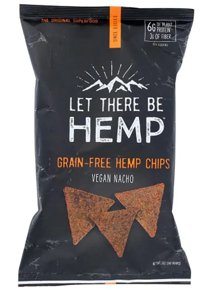 LET THERE BE HEMP: Vegan Nacho Grain Free Hemp Chips, 5 oz