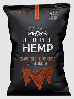 LET THERE BE HEMP: Spicy Chipotle Lime Grain Free Hemp Chips, 5 oz