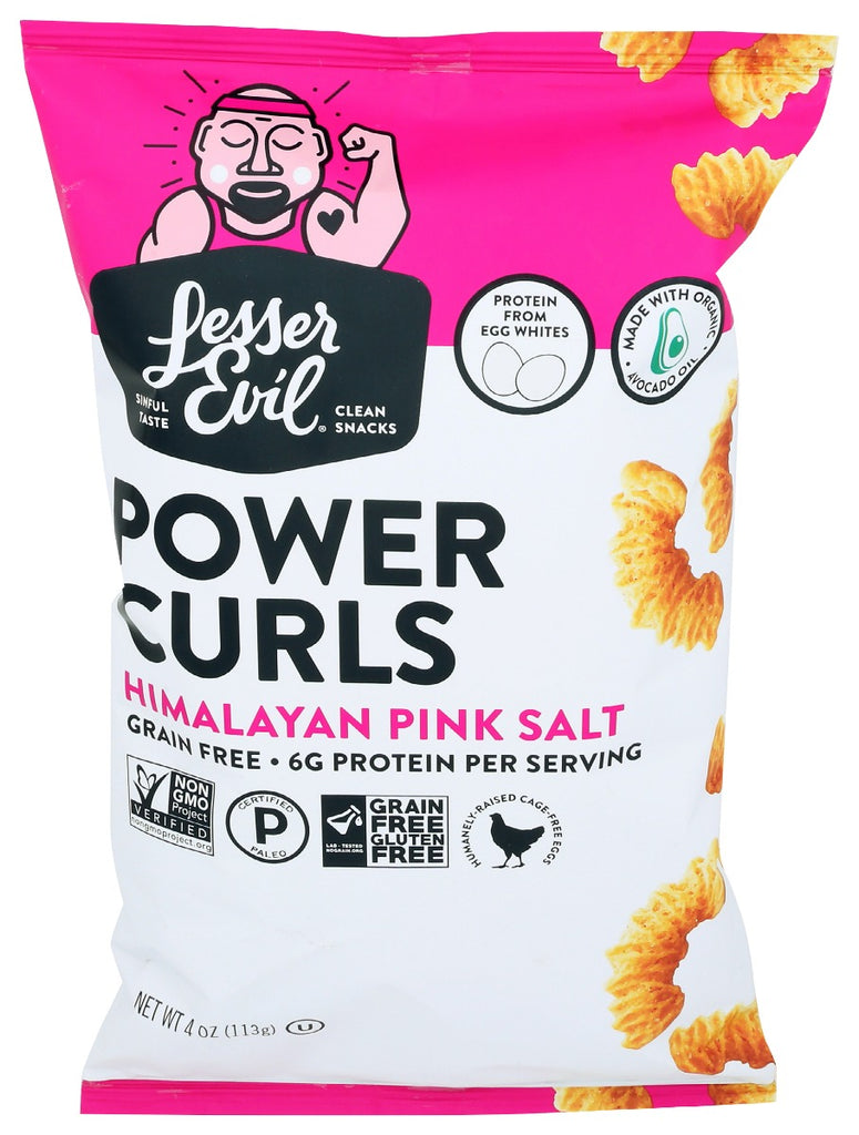 LESSER EVIL: Power Curls Himalayan Pink Salt, 4 oz