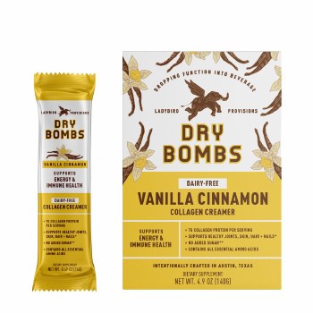 LADYBIRD PROVISIONS: Vanilla Cinnamon Collagen Creamer Bomb, 4.9 oz