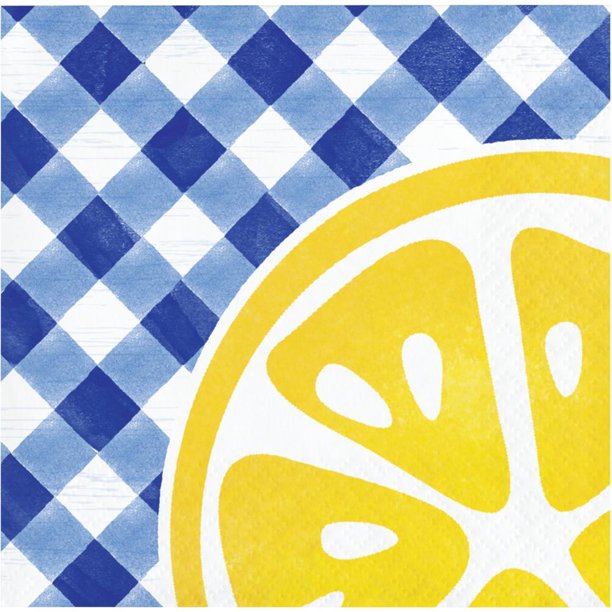 CREATIVE CONVERTING: Lemonade Beverage Napkin, 16 ea