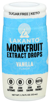 LAKANTO: Monk Fruit Vanilla Sweetener, 1.76 fo