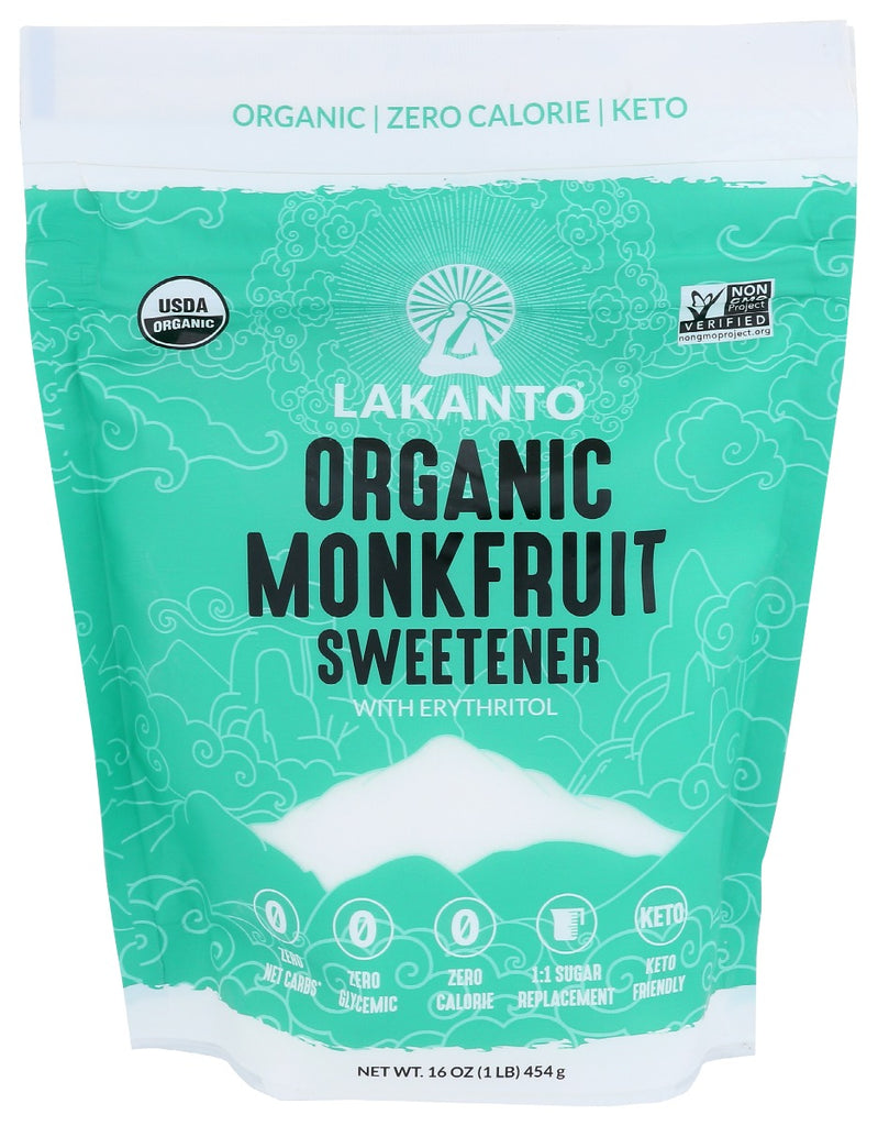 LAKANTO: Monk Fruit Sweetener, 16 oz