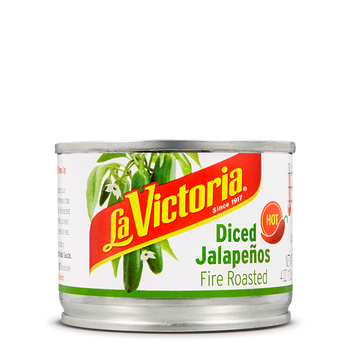 LA VICTORIA: Fire Roasted Diced Jalapenos Hot, 4 oz