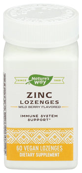 NATURES WAY: Zinc Lozenges, 60 tb