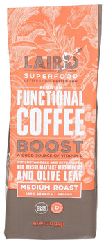 LAIRD SUPERFOOD: Boost Medium Roast Ground Coffee, 12 oz