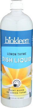 BIO KLEEN: Natural Dish Liquid Lemon Thyme, 32 oz