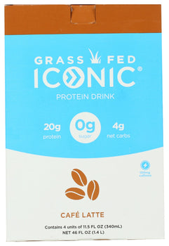 ICONIC: Protein Drink Cafe Latte 4Pack, 46 fo