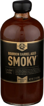 LILLIES Q: Bourbon Barrel Aged Smoky BBQ Sauce, 21 oz