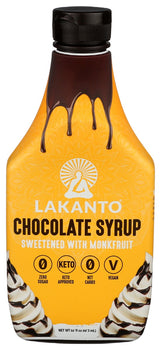 LAKANTO: Sugar Free Chocolate Syrup, 16 fo