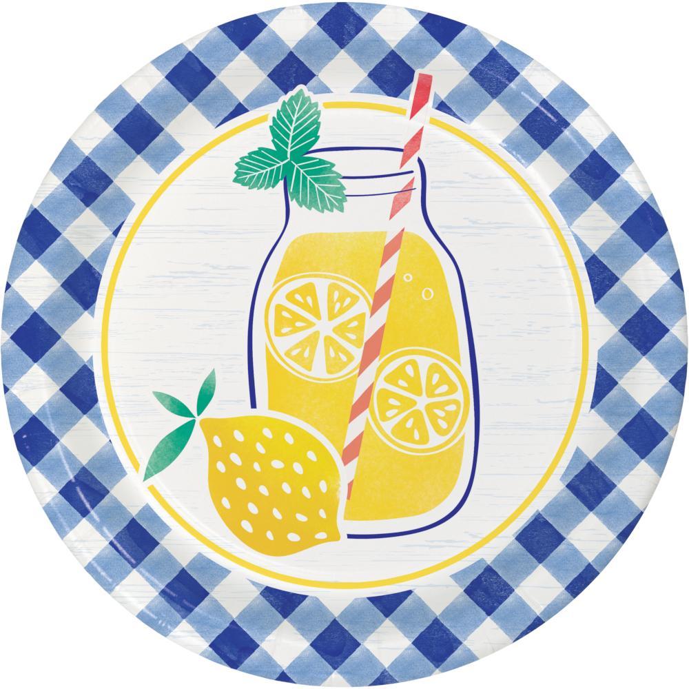 CREATIVE CONVERTING: Lemonade Dinner Plate, 8 ea