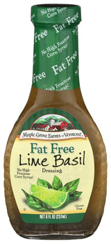 MAPLE GROVE: Fat Free Lime Basil Dressing, 8 oz