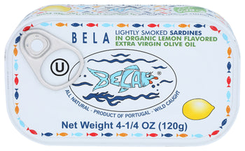 BELA: Sardines In Lemon Sauce, 4.25 oz