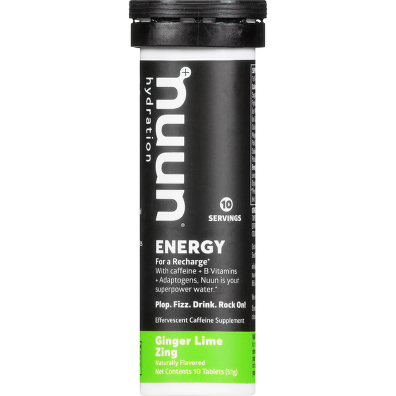 NUUN: Energy Ginger Lime Zing, 10 tb