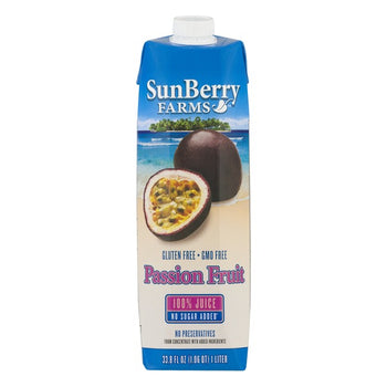 SUNBERRY FARMS: 100% Passion Fruit Juice, 33.81 oz