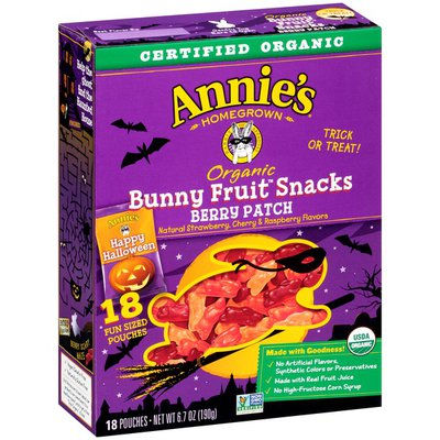 ANNIES HOMEGROWN: Fruit Snack Halloween Org, 6.35 oz