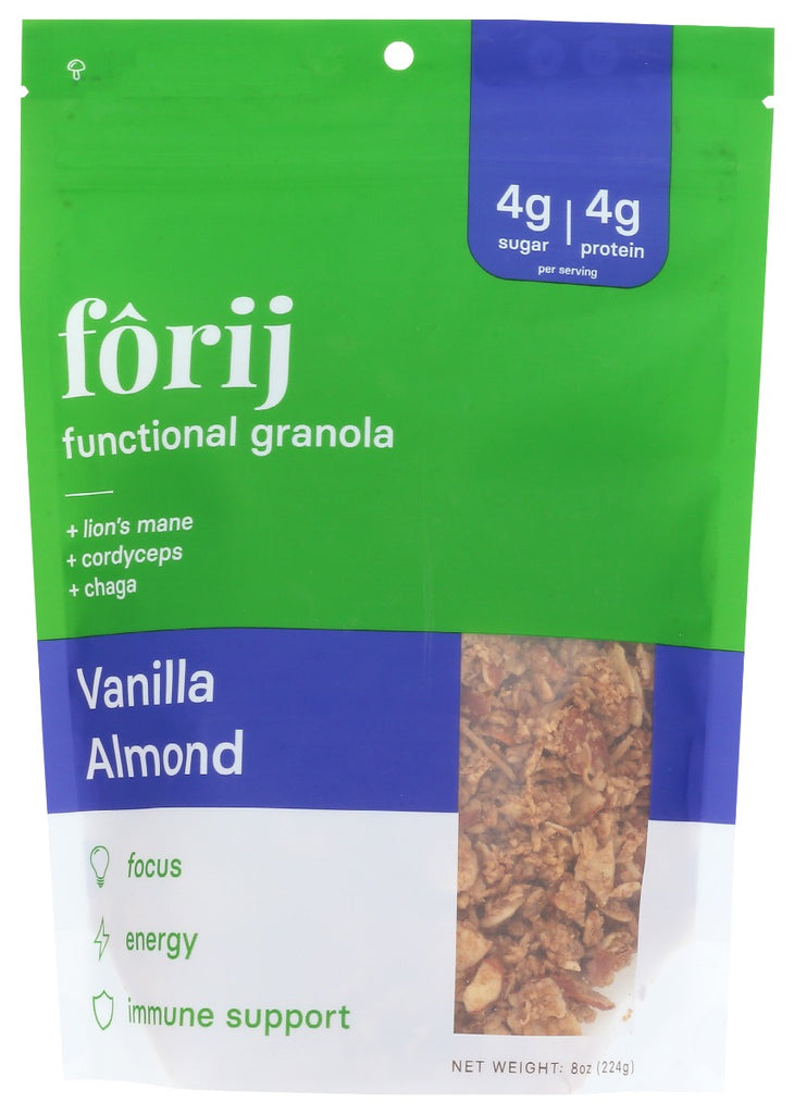 FORIJ: Granola Vanilla Almond, 8 oz