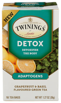 TWINING TEA: Tea Adaptogens Detox, 18 bg